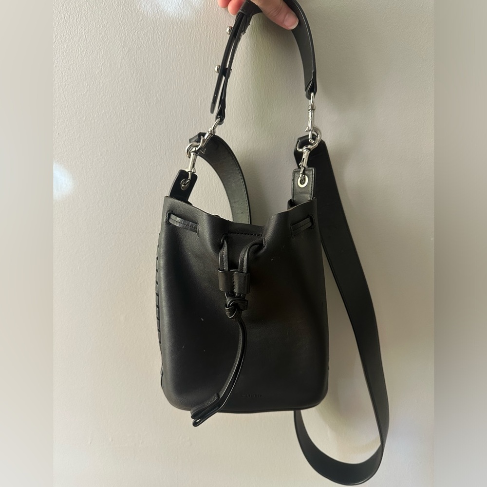 All Saints Leather Bucket Bag
